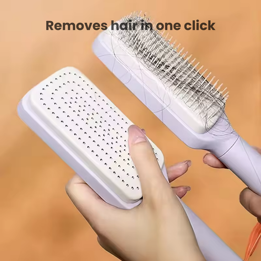 one-click cleaning, Hairbrush